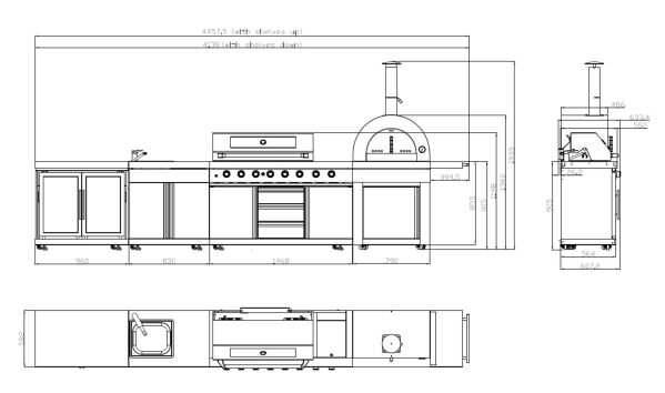 Ambassador Kitchen 4 Piece Black